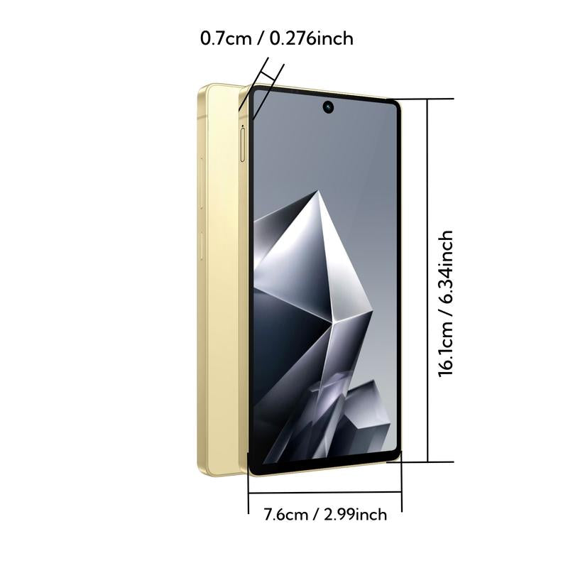 Fuffi-Smartphone 4+64GB/32GB ROM,3+32GB ROM, 6.8-Inch Display, Dual Sim Card Slot, Android 12.0 Os, 4G Network Support, Handwriting Pen Included