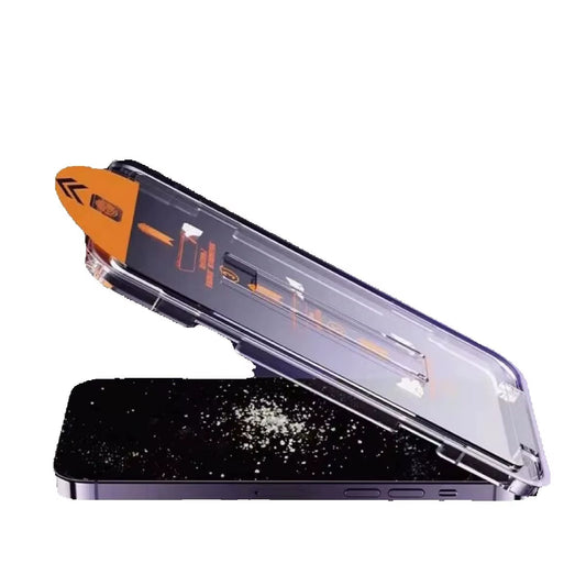 FOR Iphone 16 16E 15 Pro Max 14 plus 13 12 11 XR XS X Dust Free Phone Screen Protector Tempered Glass with Install Kit Remove