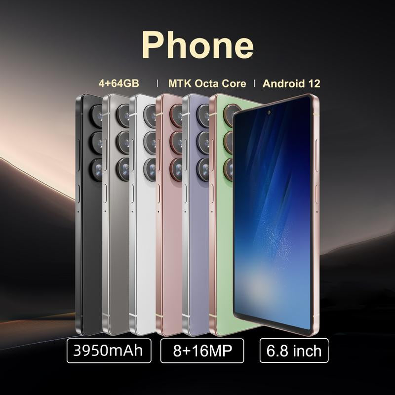 Fuffi-Smartphone 4+64GB/32GB ROM,3+32GB ROM, 6.8-Inch Display, Dual Sim Card Slot, Android 12.0 Os, 4G Network Support, Handwriting Pen Included