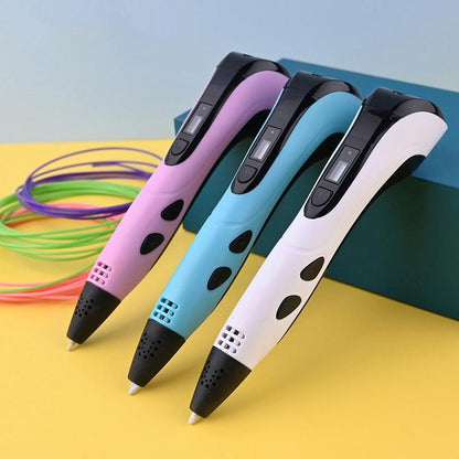 NEW 3D Printing Pen 3D Pen Set for Kids Chidren Child'S Birthday Christmas Creative DIY Gift LCD Display with PLA Filament